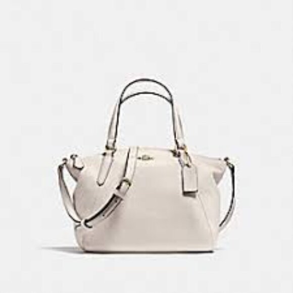 Coach Kelsey Crossbody Satchel Bag Pebbled Leather Zip F57563 - Picture 1 of 8